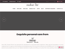 Tablet Screenshot of mohabeauty.com